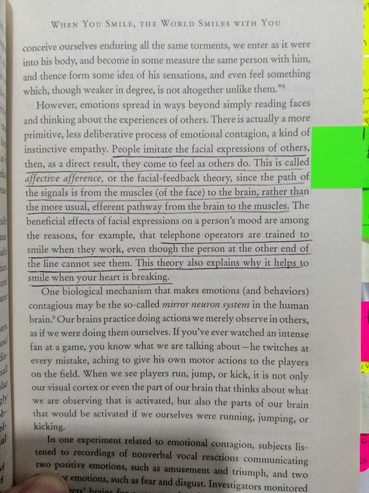 How to Deal with Anxiety - A Complete Guide by Angelos Georgakis. Here is a great tip found in Nicholas Christakis book Connected. Smile and you will feel better. 